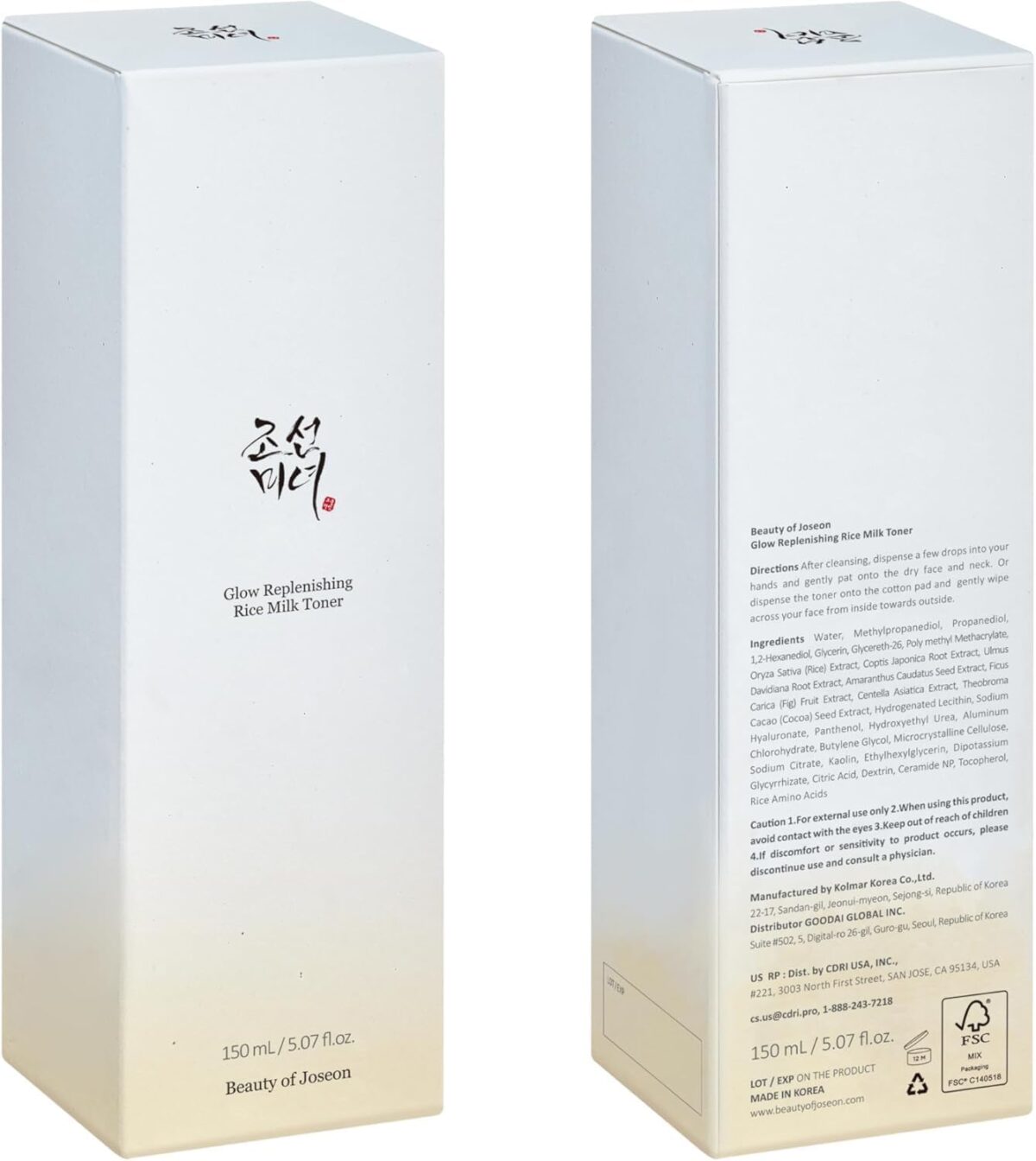 61tjxW+sUvL._AC_SL1500_ BEAUTY OF JOSEON GLOW REPLENISHING RICE MILK / Algerie
