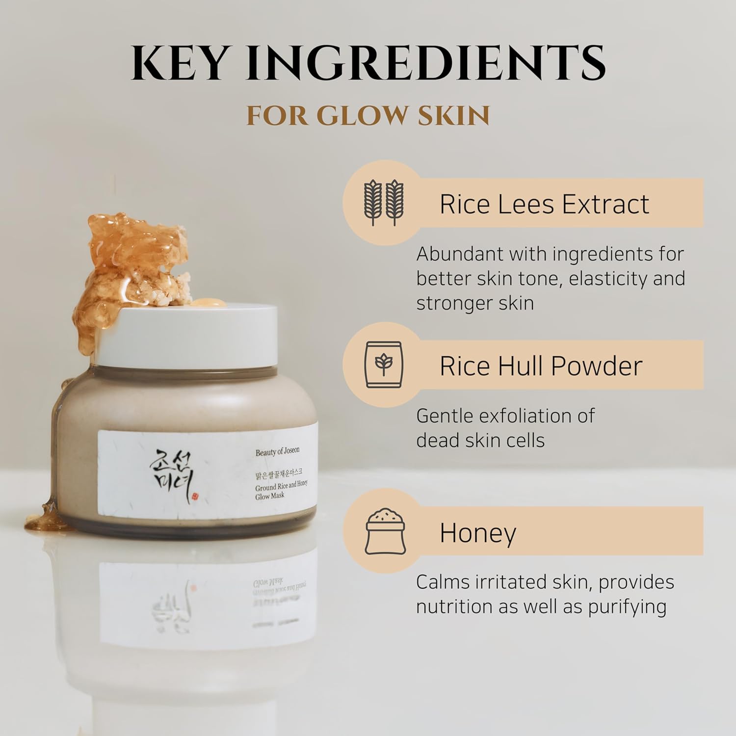 BEAUTY OF JOSEON GROUND RICE AND HONEY GLOW MASK 150ML - Image 10