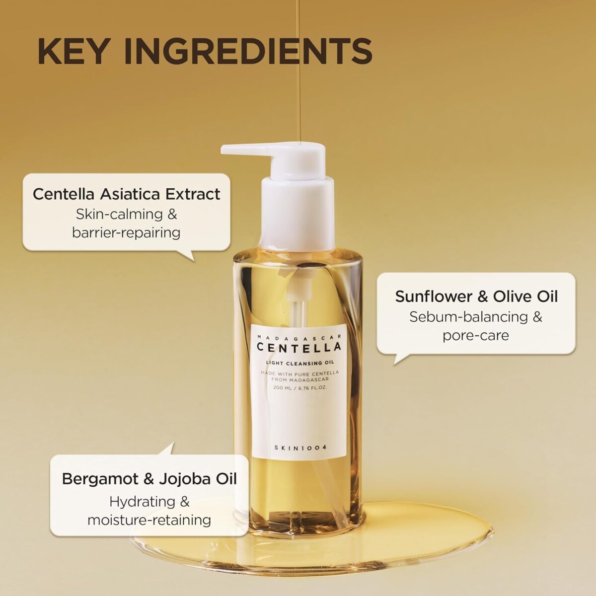 SKIN1004 Madagascar Centella Light Cleansing Oil , 200ml