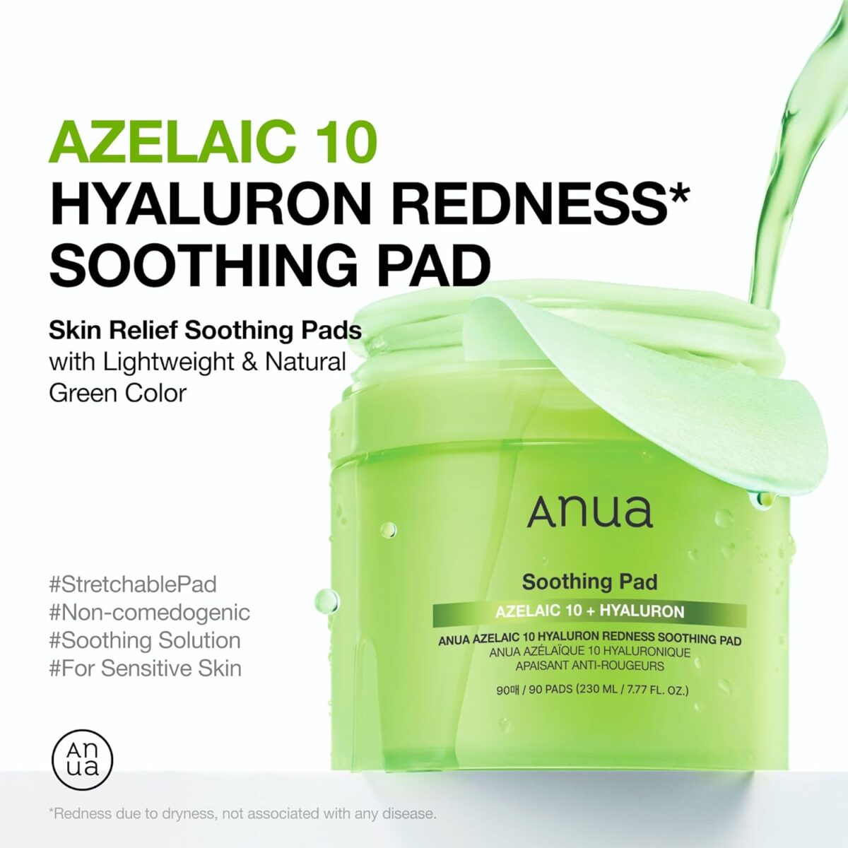 71S0kPjWLVL._AC_SL1500_ ANUA Azelaic 10 Hyaluron Redness Soothing Pad