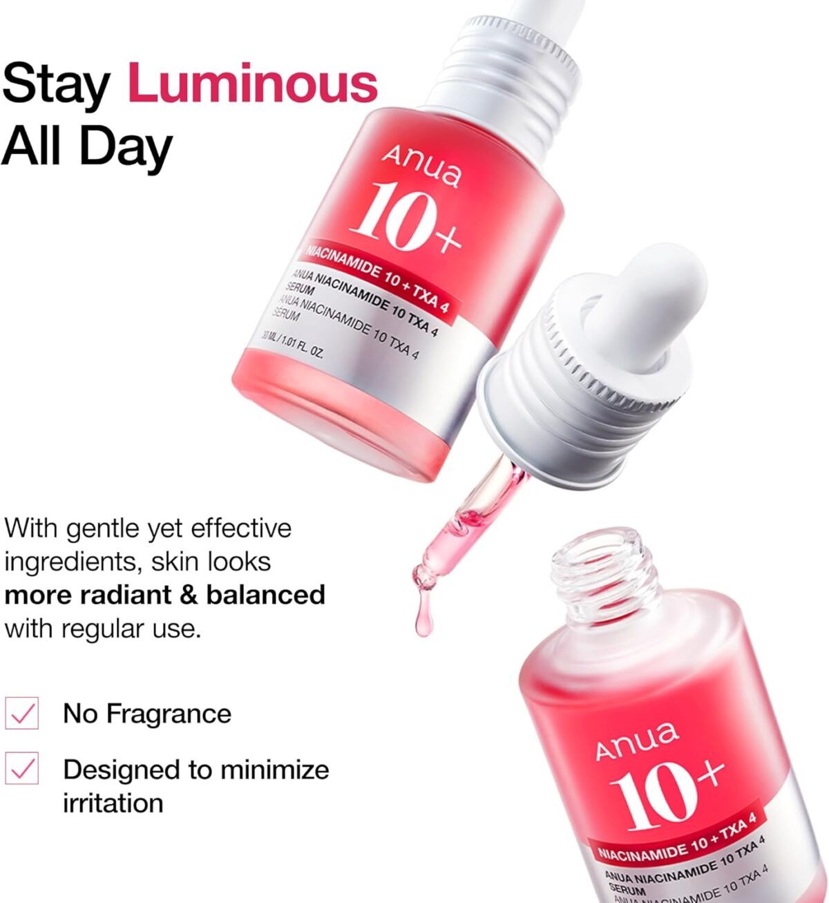 Anua Niacinamide 10% + TXA 4% serum- original Algerie
