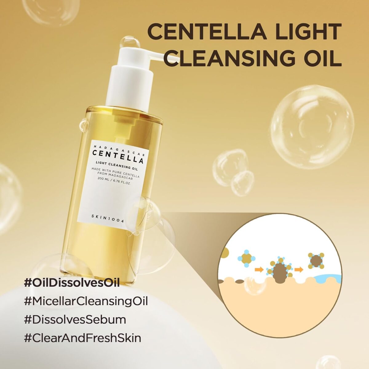 SKIN1004 Madagascar Centella Light Cleansing Oil , 200ml
