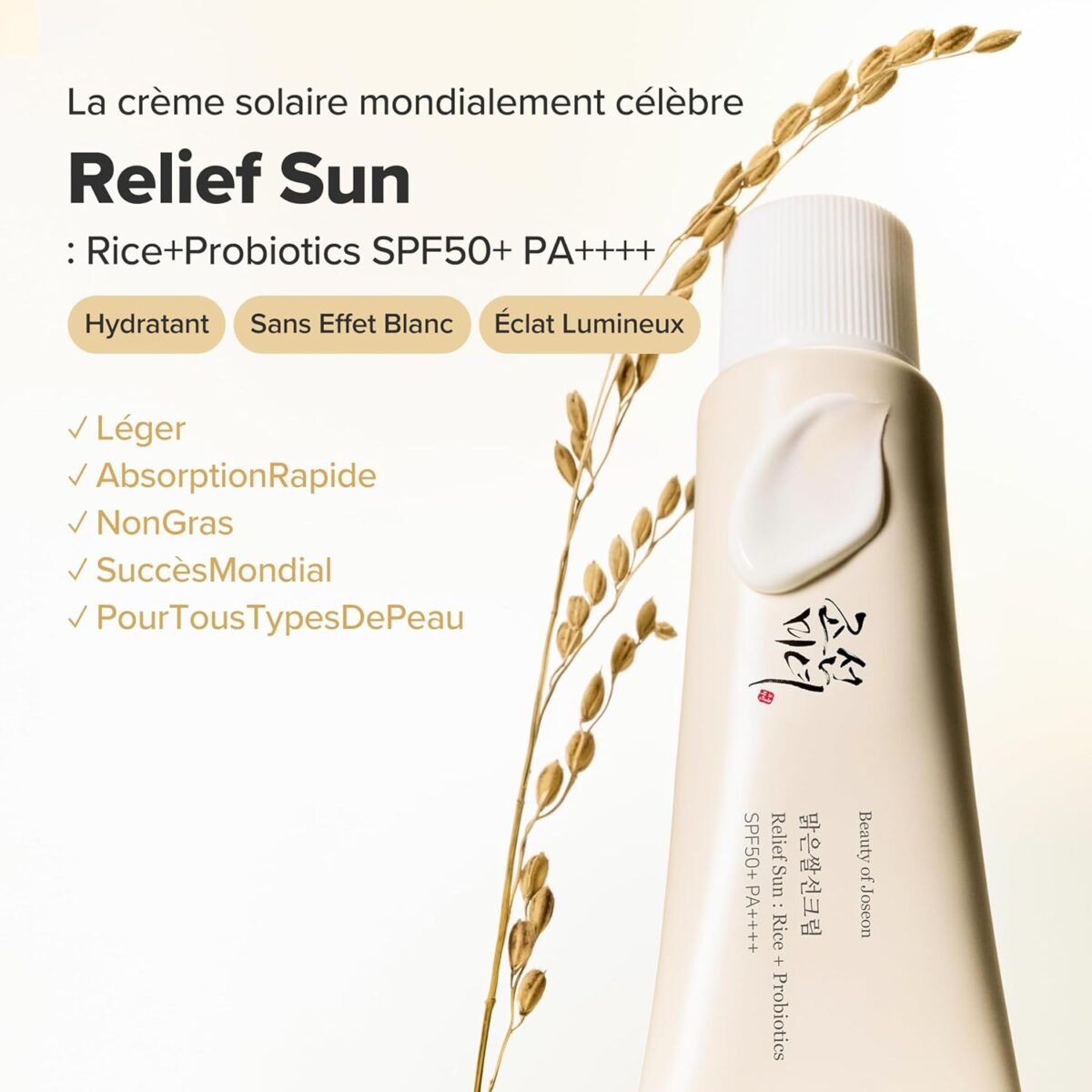 Beauty of Joseon Relief Sun Rice + Probiotics SPF50+ PA++++