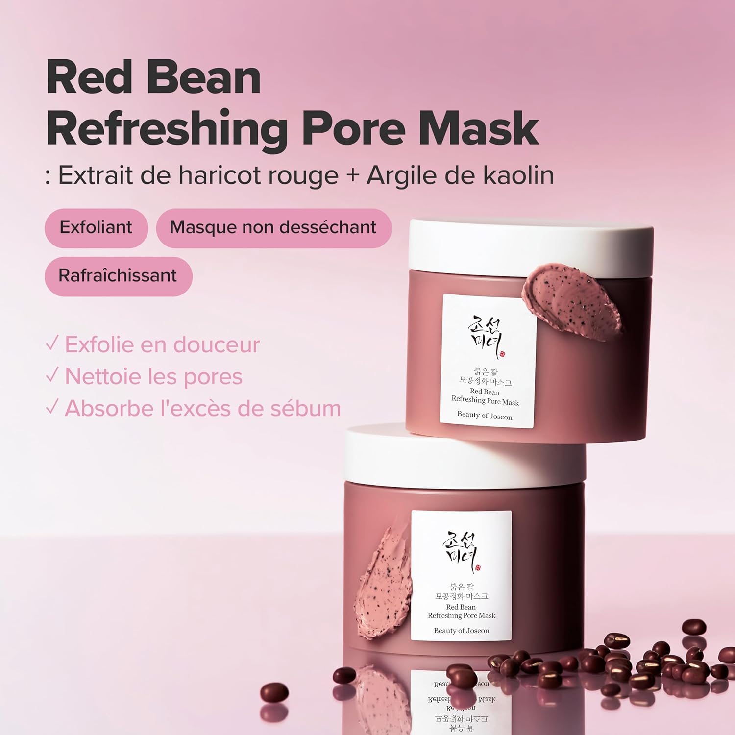 Beauty of Joseon – Red Bean Refreshing Pore Mask 140 ml - Image 4