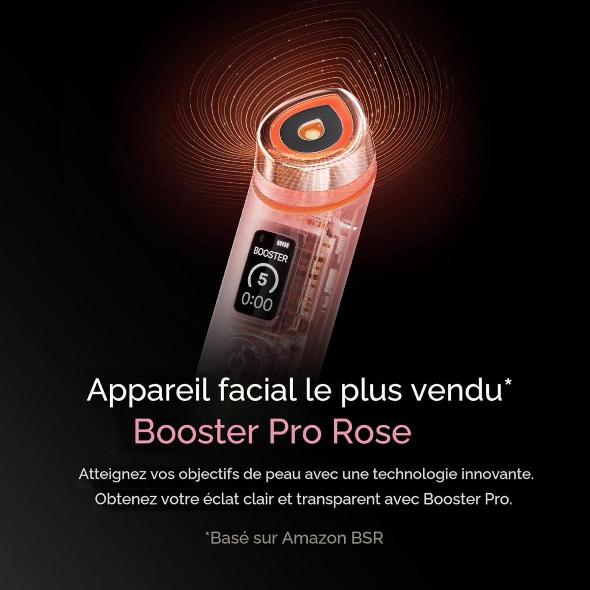71oegKbOl6L._AC_SL1500_ Medicube Age-R Booster Pro Pink | Dispositif de recuit en verre véritable 6 en 1 | Peau de verre avec absorption améliorée, brillance, élasticité, soin des pores | Appareil de soins de la peau LED |