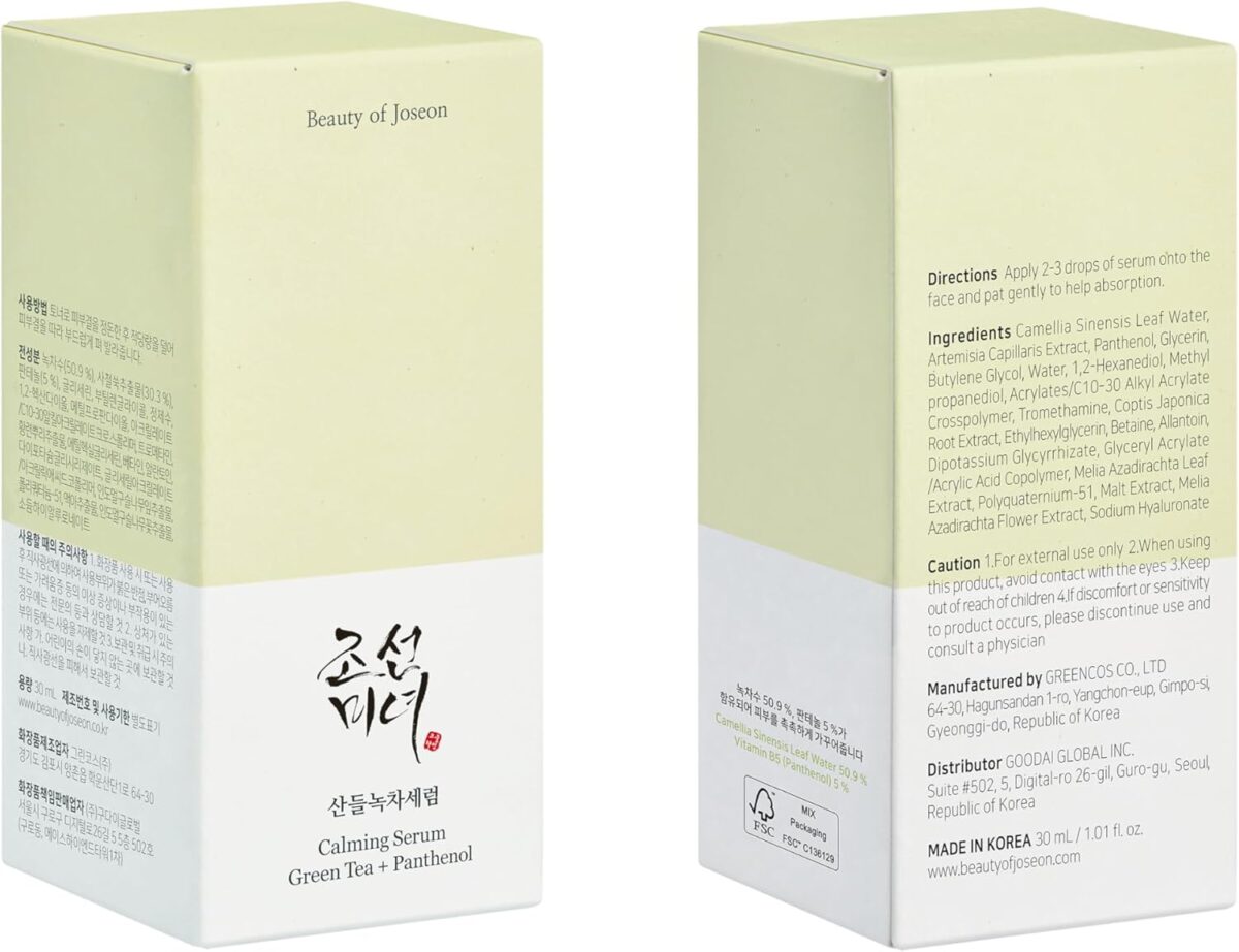 Beauty of Joseon Calming Serum Green Tea+Panthenol 30 ml