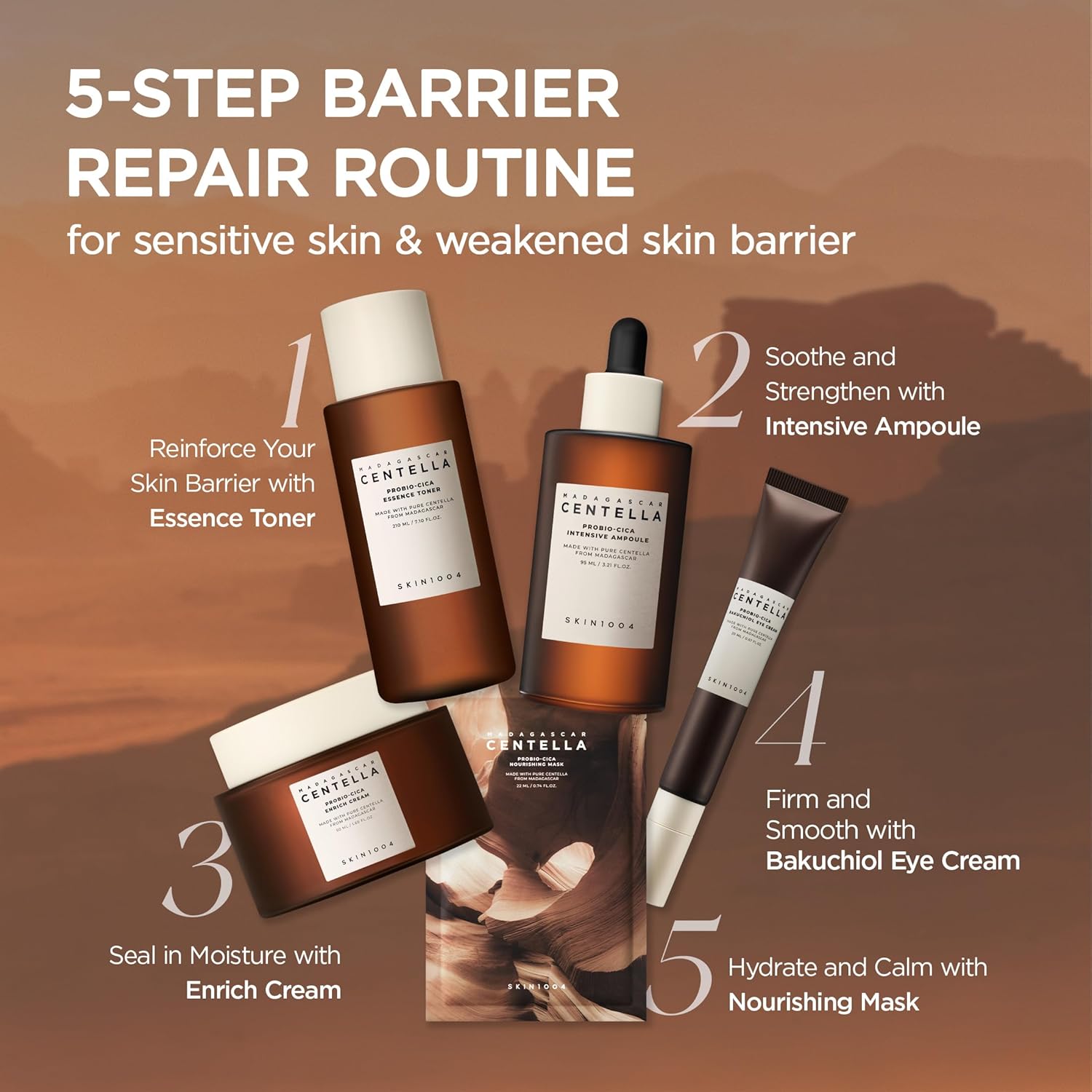 SKIN1004 Lotion tonique à l'essence Centella Probio-Cica de Madagascar 210 ml - Image 7