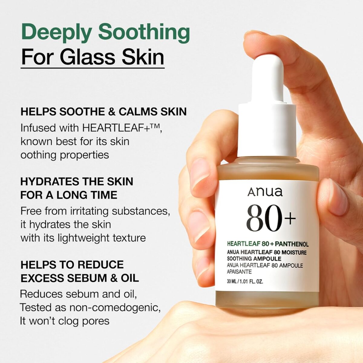 Anua Heartleaf 80% Moisture Soothing Ampoule 30 ml