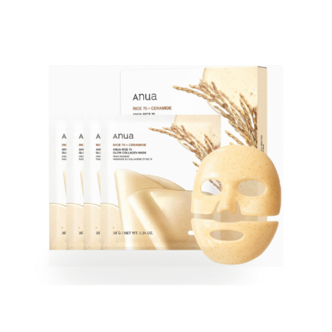 Anua Rice 70+ Ceramide Glow Collagen Mask 38G (4 )