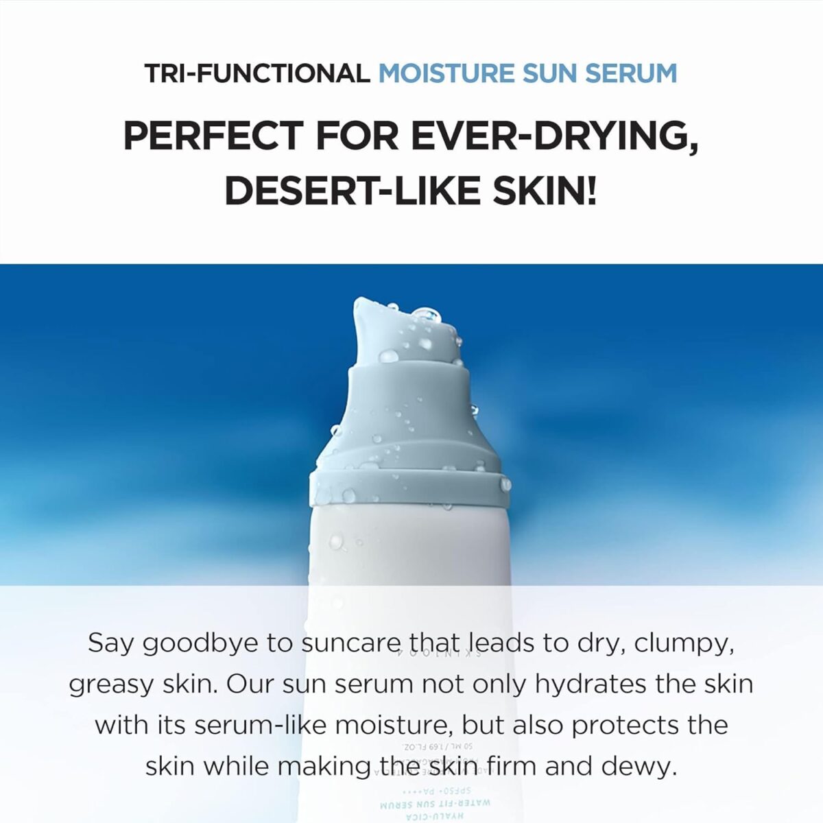Madagascar Centella Hyalu-Cican Water-Fit Sun Serum SPF50+ 50ml